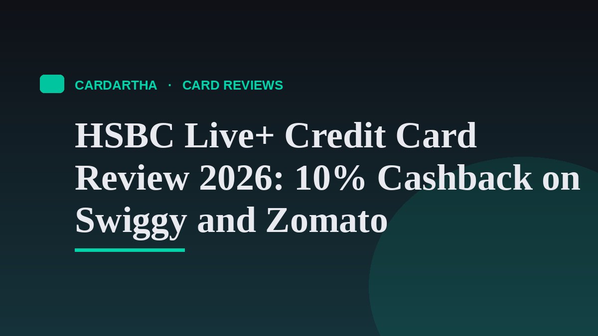 HSBC Live+ Credit Card Review 2026: 10% Cashback on Swiggy and Zomato
